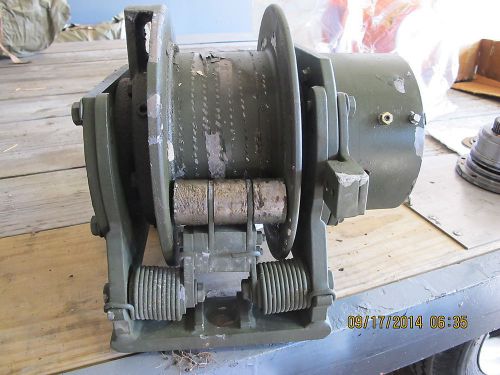 Hydraulic military winch with spring operated tensioner tulsa / twg for repair for sale