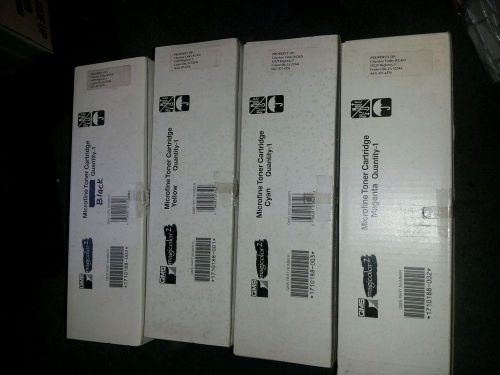 8 NEW and USED QMS Magicolor 2 microfine Toner cartridges black yellow cyan mage