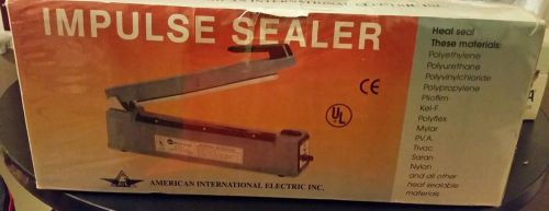 Aie-300 12&#034; handheld heat - impulse bag sealer  seal for sale