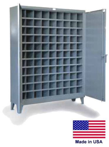 Storage / pick bin cabinet - 99 compartments - lockable - 78 h x 16 d x 60 w for sale