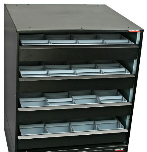 CRAFTLINE - Open View 4 Drawer Cabinet -XL Storage Capacity, Ball Bearing Slides