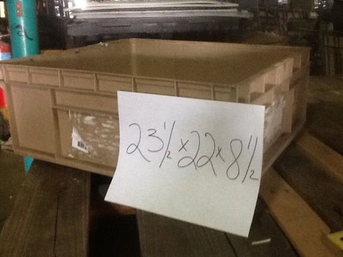 24x22x9 plastic totes ***pristine*** storage ship handheld straight wall stack for sale