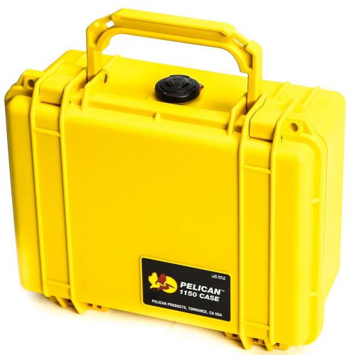 Pelican 1150 yellow case foam fits gopro camera waterproof dust proof usa made for sale