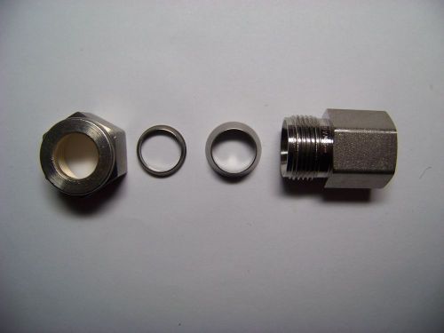 Swagelok 1/2&#034; SS Tube x 1/4&#034; FNPT Female Connector Fitting SS-810-7-4 Auction