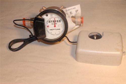 Neptune nsf 5/8&#034;   t-10 e coder  industrial water meter solid brass nos for sale