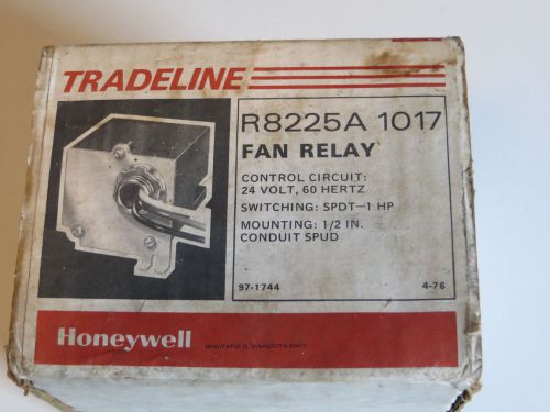 Honeywell  fan relay #r8225a 1017      new       4-20 for sale