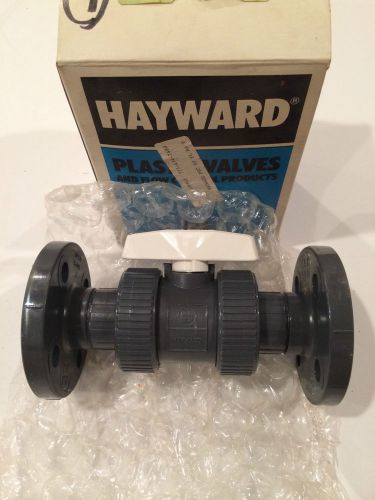 Hayward tb10100f 1&#034; pvc true union ball valve new in box for sale