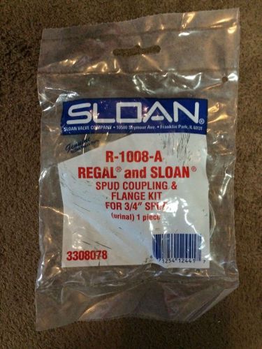 SLOAN R-1008-A FLUSHOMETER SPUD COUPLING &amp; FLANGE KIT FOR 3/4&#034; SPUD 3308078