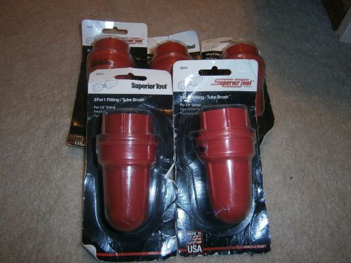 5 superior tool 2for1 fitting tube brush  for 1/2&#034; tubing new  18012 for sale