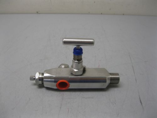 1/2&#034; sustech precision thrd ss needle/hand valve new l15 (1697) for sale
