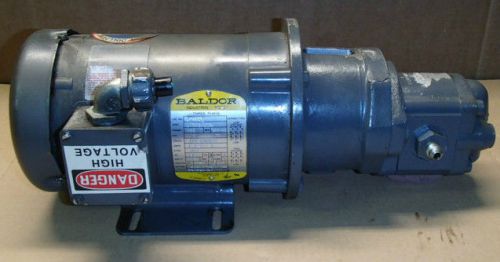 Bosch hydraulic pump 0510 425 131 _ 0510425131 w/baldor cm3542 motor 0.75 hp for sale