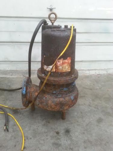 Goulds submersible sewage pump, 4sd12k4faf 7.5hp, rpm 1750, volts 460, amps 11.5 for sale