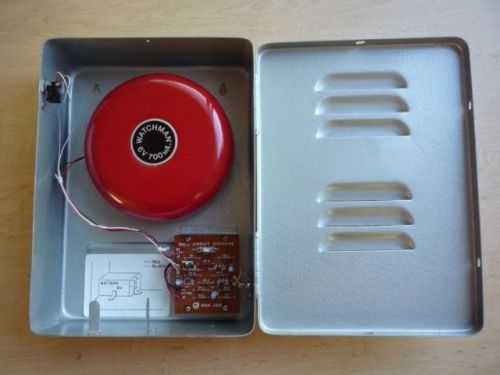 NEW RED ALARM  BELL IN BOX, 85 DECIBELS, PLUS EXTRAS