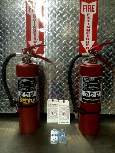 5lb abc ansul fire extinguisher with new certification tag lot of 2