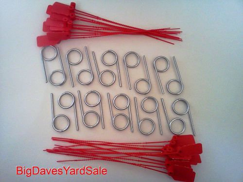 20 -  Fire Extinguisher LOCK PINS  and  22 - TAMPER SEALS   (Red)