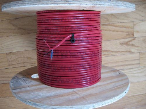 224&#039; Red Fire Security Alarm Access Control Cable Wire 18/4  FPLR 18AWG