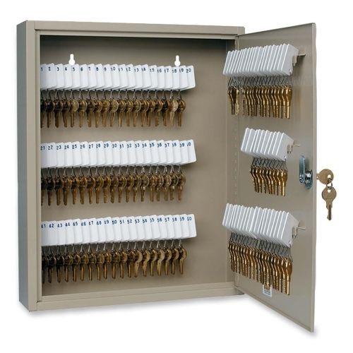 MMF Uni-Tag 110 Key Cabinet - 14&#034;x3.1&#034;x17.1&#034; - Security Lock - Sand