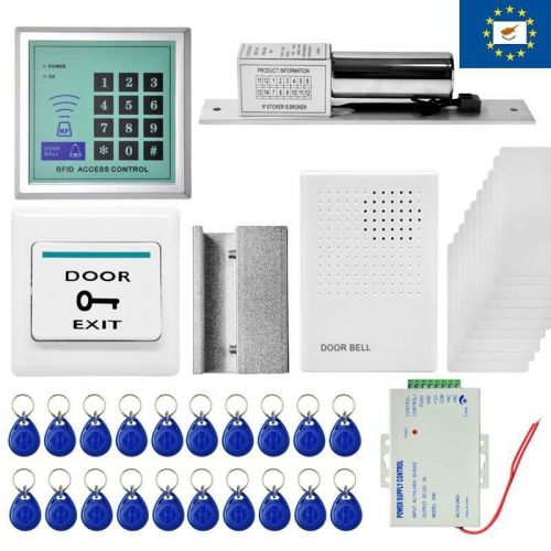 Access control system kits +electric lock +20 id keyfobs +10 id cards eu seller for sale