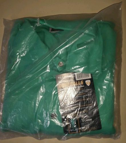 Tillman 6900 flame retardant cotton westex coveralls green x-large brand new for sale