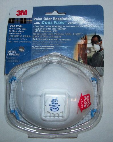 3M Paint odor Raspirator With Cool Flow Valve (contents of 2 respirators) #8577