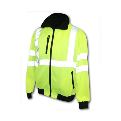 Hi-vis full zip jacket,meets ansi/isea 107-2010class 3 standards,zippered pocket for sale