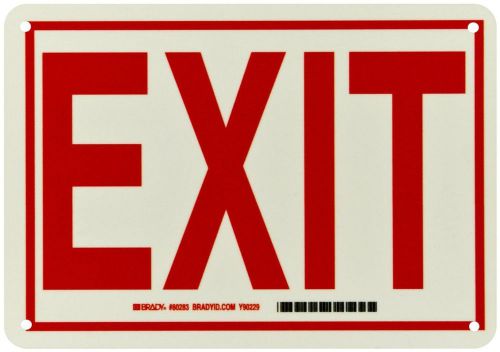 Red on green or glow in the dark exit directional sign legend &#034;exit&#034; for sale