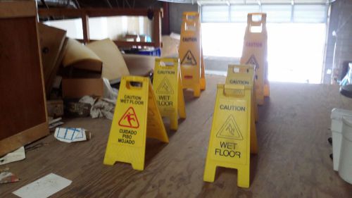 Caution - Wet Floor Signs (Auction for 6 Signs)