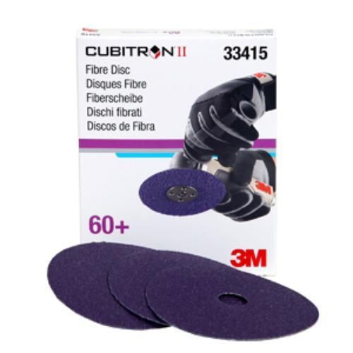 3m 33415 5&#034; X 7/8&#034; Cubitronii 60g Abrasive Fibre Disc Box Of 5