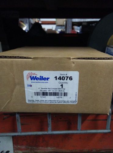 Weiler 6&#034; Reverse Nut Crimped Wire Cup .20 Wire