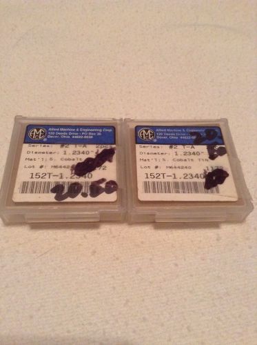 Lot of 4 amec 1.234 spade drill inserts for sale