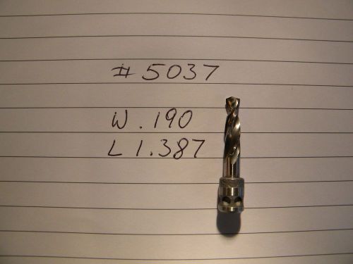2 new drill bits #5037 .190 hsco hss cobalt aircraft tools guhring made in usa for sale