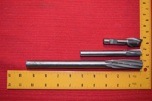 Lot of 3 Drill bits 3/4 HSS 5-d &amp; Two Others
