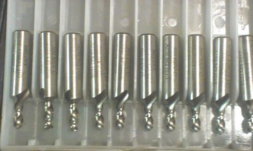 Machinist tools tool 10 drill bits special .187&#034; dia. cutting c/w .375 shank for sale