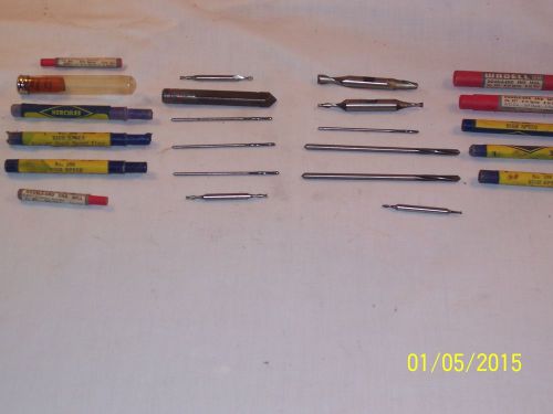 Assorted End Mills Cutters for Milling Machine / Lathe - 12 total WOW !