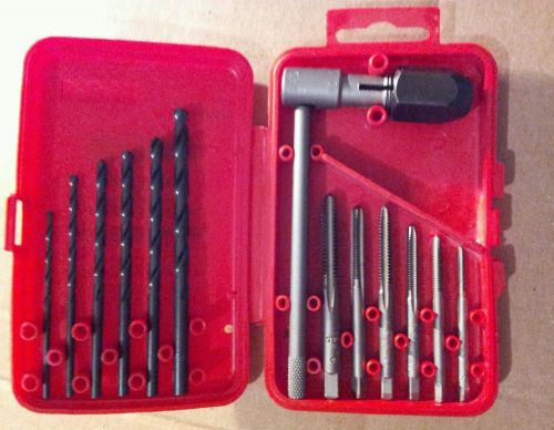 Magna #96042 13 piece tap and die set in hard case with tap t handle for sale