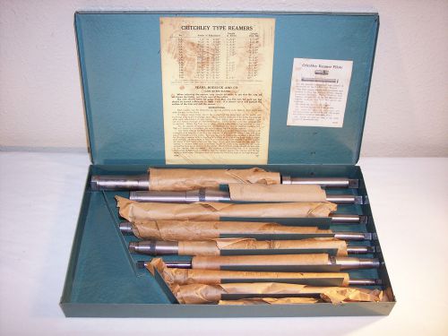 WOW! Complete 9 Piece Set Critchley Type Reamers with Pilots Craftsman Excellent