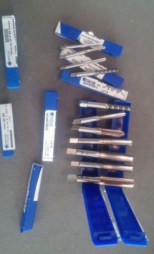 Set of 11 fastcut usa high end taps 8-32 to 1/2-13 brand new lot machinist grade for sale