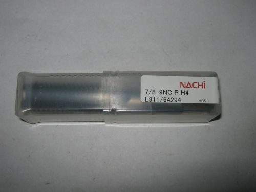 1 pc Nachi 64294 HSS Hand Tap, 7/8-9NC P H4, New