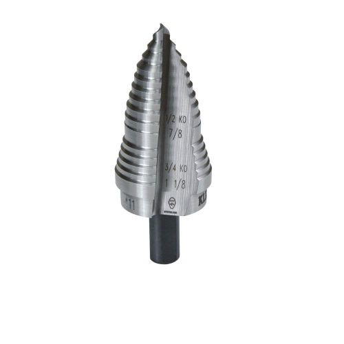 Klein tools step drill bit #11 7\8&#034; &amp; 1-1/8&#034; new in retail packaging. for sale