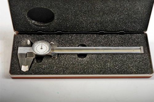 Brown and Sharpe Dial Caliper 6&#034; Stainless Germany Hardened Throughout Model 578