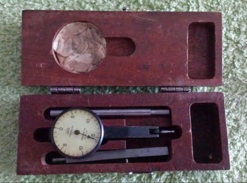 Brown &amp; Sharpe Vintage Model One Indicator with Wooden Box