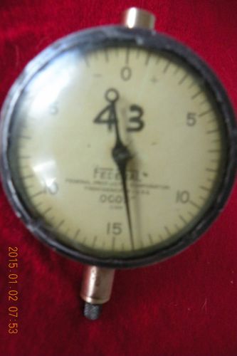 DIAL INDICATOR &#034;FEDERAL&#034;  .0005-RESOLUTION..075&#034; TRAVEL