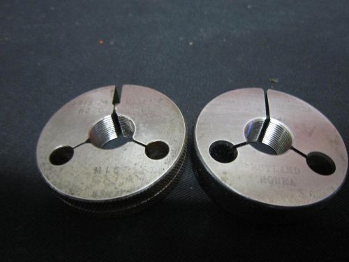 11/16&#034; 24 UNEF 2A THREAD RING GAGES GO NO GO .6875 P.D.&#039;S = .6552 &amp; .8592 MIC