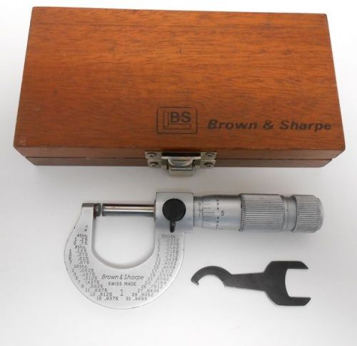 Brown &amp; Sharpe Swiss Made 1 Micrometer