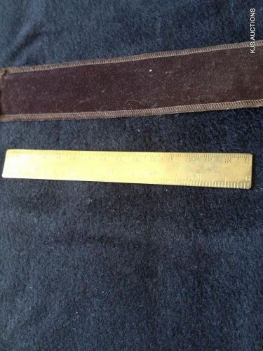 Vintage Lowell Sigmund 1979 Solid Brass 6 &#034; Ruler W/Metric + Original Felt Case
