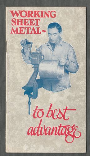 1920s Working Sheet Metal Booklet NIAGARA Machines Tools Maplewood Machinery Chi