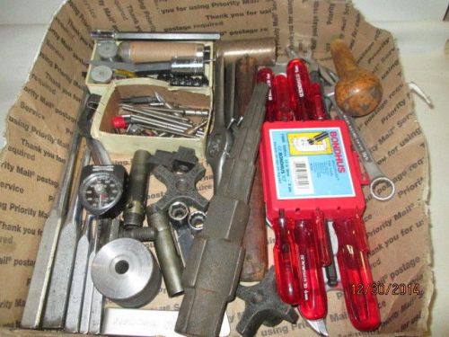 MACHINIST LATHE MILL Lot of Machinist Tools Punches   Parts  Etc