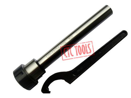 Er25 20mm 150mm long shank collet chuck cnc milling lathe tool &amp; workholding f69 for sale