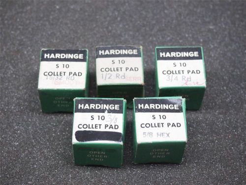 5 Hardinge S10 Collet Pads
