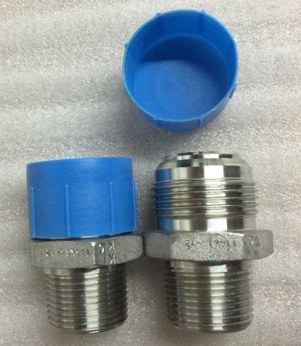 Lot of 2 allan aircraft male connector 1&#034; t x 3/4&#034; npt aa67006-16-12ka, aa67006 for sale